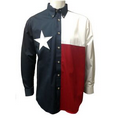 Texas Flag Long Sleeve Twill Shirt